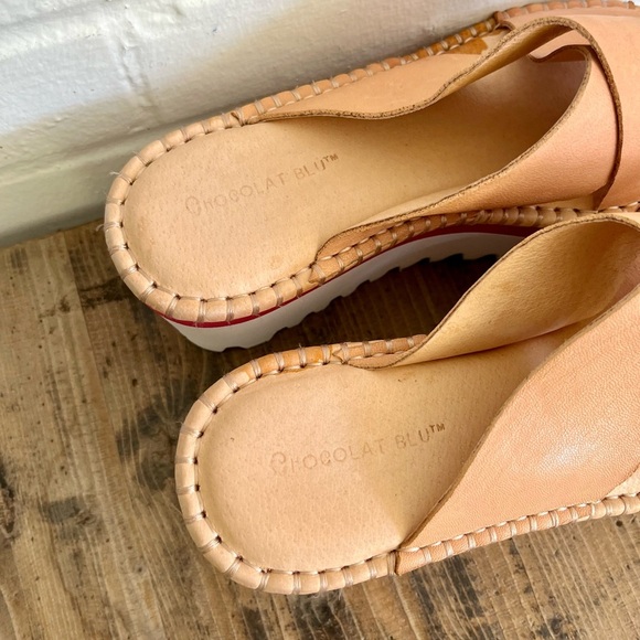 Chocolat Blu Madison Lug Sole Platform Sandals, SZ 36 EUC - Picture 4 of 7